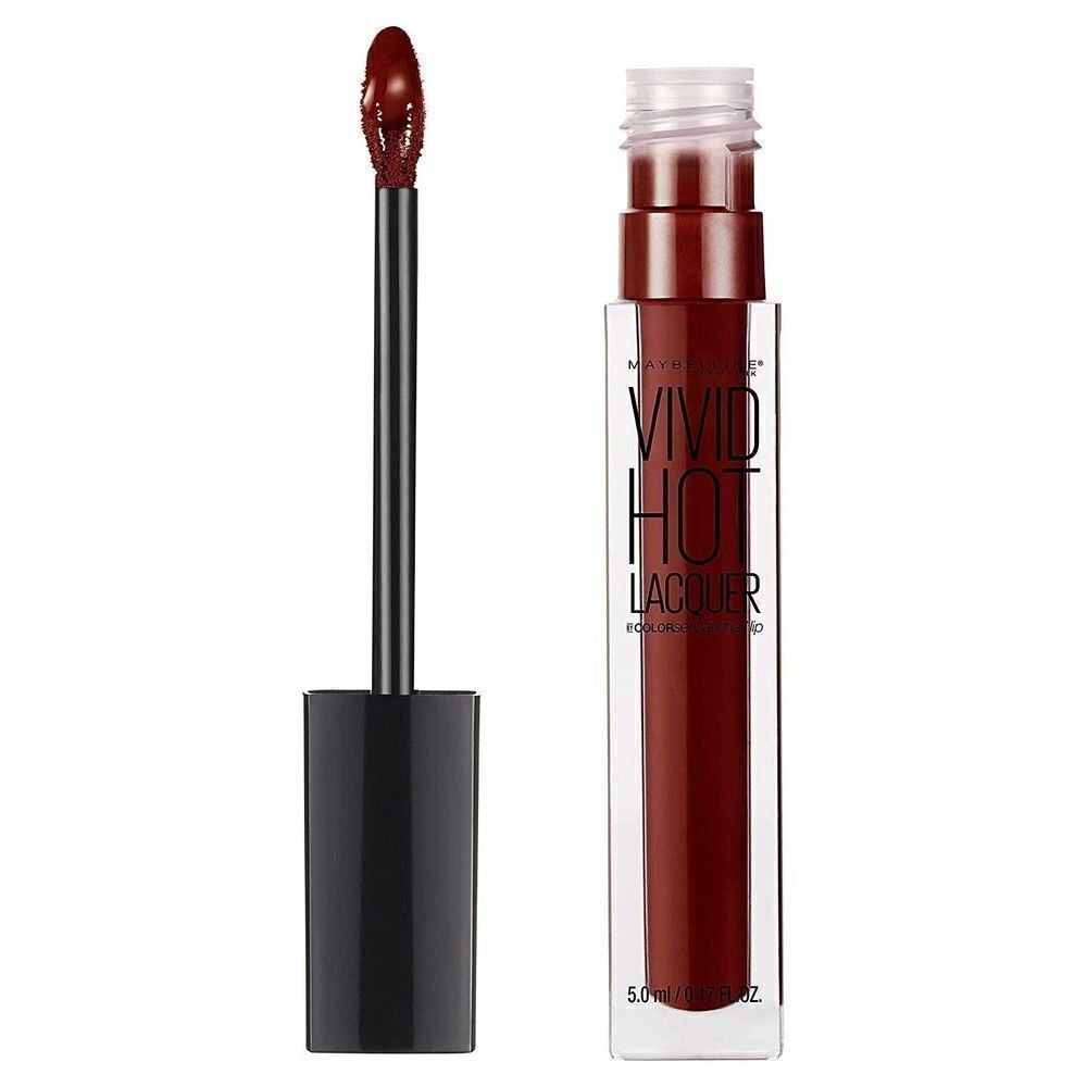 #72 Classic Maybelline Lip Gloss New York Vivid Hot Lacquer Color Sensational